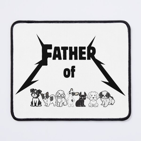 Item preview, Father of Puppies | Dog Lovers Rock Music Logo – Puppy Dad Gift designed and sold by SunandShade.
