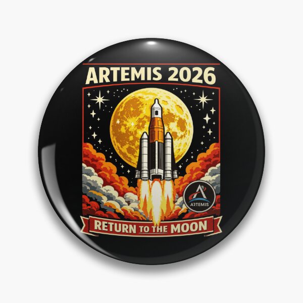 Item preview, Artemis 2026 Return To The Moon – NASA Retro Rocket Launch Space Exploration designed and sold by Cree8if.