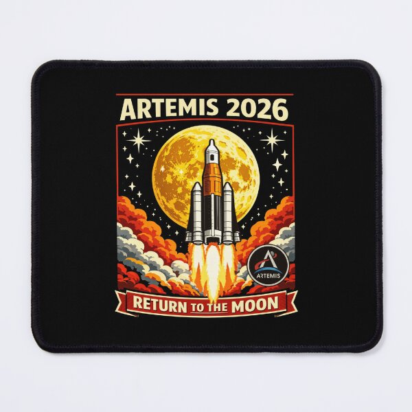 Item preview, Artemis 2026 Return To The Moon – NASA Retro Rocket Launch Space Exploration designed and sold by Cree8if.