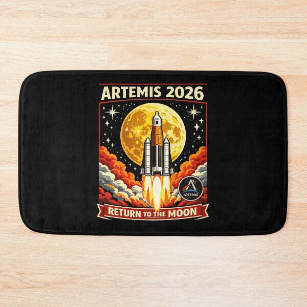 Item preview, Artemis 2026 Return To The Moon – NASA Retro Rocket Launch Space Exploration designed and sold by Cree8if.