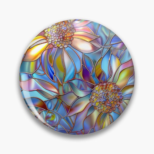 Item preview, Sunflower Stained Glass Art designed and sold by MargaretWiktor.