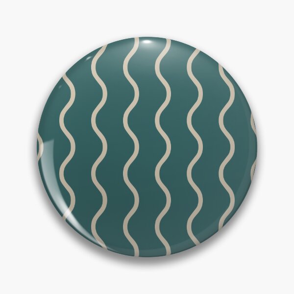Item preview, Teal And Beige Waves Pattern designed and sold by pattern-archive.