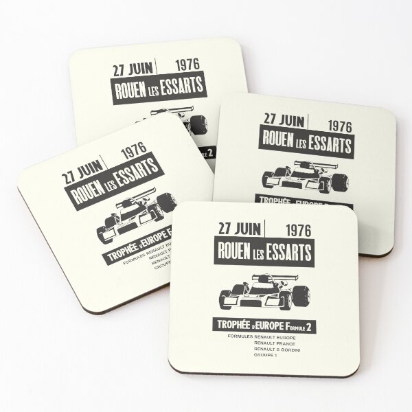 Item preview, Rouen Les Essarts circuit - 1976 Trophée d'Europe Formule 2 - black print designed and sold by retropetrol.