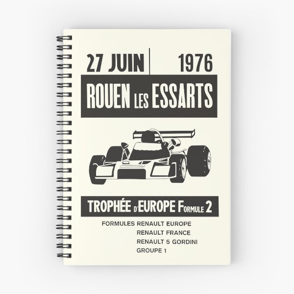 Item preview, Rouen Les Essarts circuit - 1976 Trophée d'Europe Formule 2 - black print designed and sold by retropetrol.