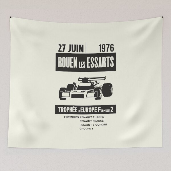Item preview, Rouen Les Essarts circuit - 1976 Trophée d'Europe Formule 2 - black print designed and sold by retropetrol.
