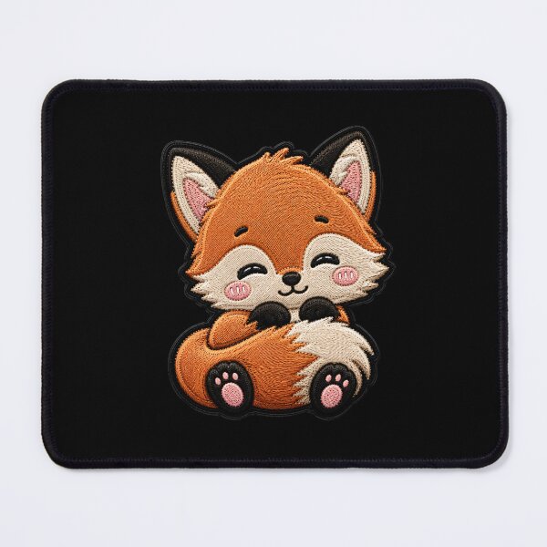Item preview, Kawaii Baby Fox Embroidery Patch Cute Chibi designed and sold by ColorSplash123.
