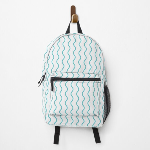 Item preview, White And Aqua Waves Pattern designed and sold by pattern-archive.