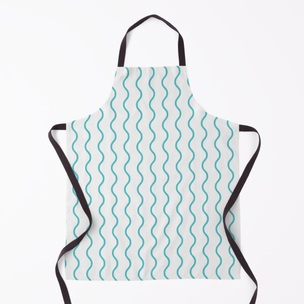 Item preview, White And Aqua Waves Pattern designed and sold by pattern-archive.