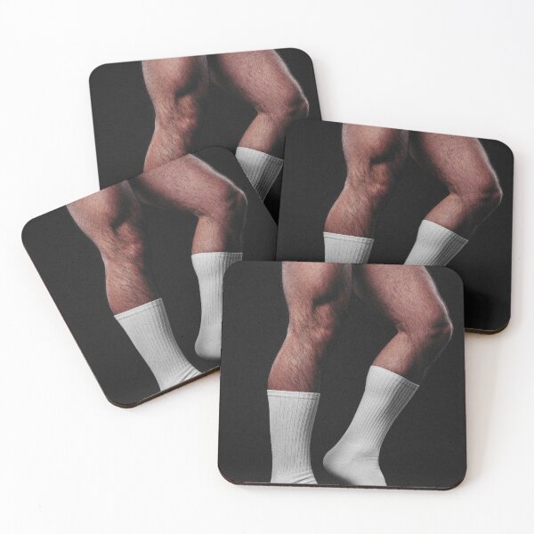 Item preview, Hairy Muscular Legs in White Socks and Leather designed and sold by ZhivanCrimson.