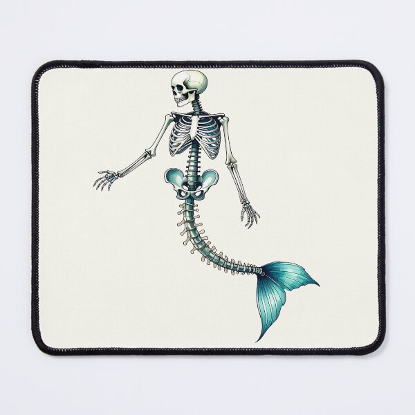 Item preview, Skeleton of the Mermaid Blue Tones designed and sold by LiskoDesign.