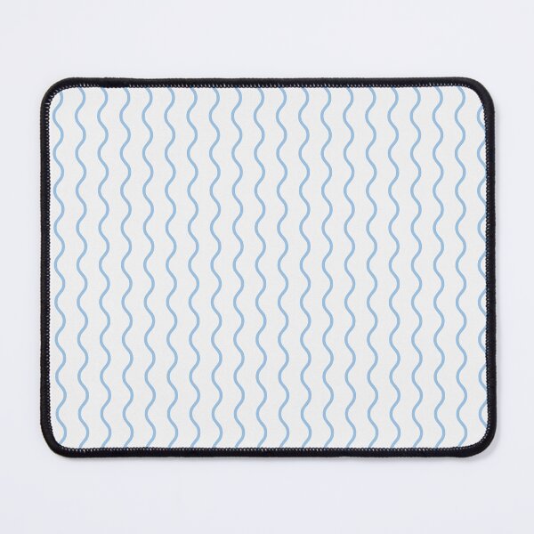 Item preview, White And Baby Blue Waves Pattern designed and sold by pattern-archive.