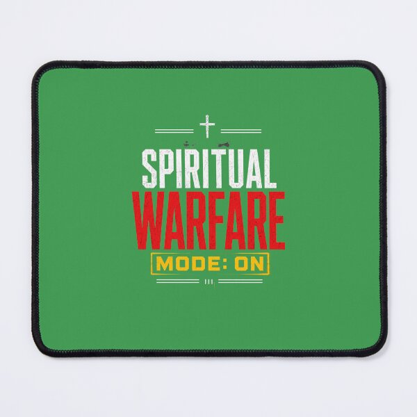 Item preview, Spiritual Warfare Mode On Christian Streetwear Design designed and sold by LowBatteryStudio ⭐.