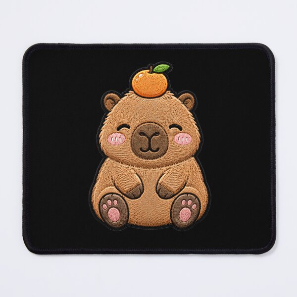 Item preview, Kawaii Baby Capybara Embroidery Patch Cute Chibi designed and sold by ColorSplash123.