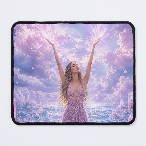 Item preview, Amethyst Sea Goddess - Crystal Energy Art designed and sold by butterfLydii.