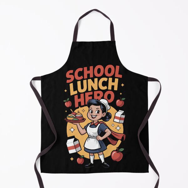Item preview, School Lunch Hero Lunch Lady Cafeteria Staff designed and sold by Savage-Apron.