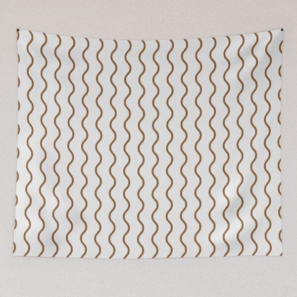 Item preview, White And Bronze Waves Pattern designed and sold by pattern-archive.