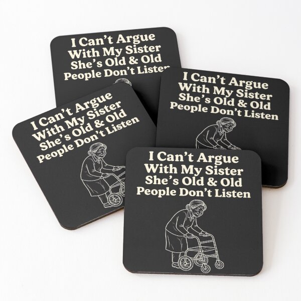 Item preview, Funny Sister - I Cant Argue With My Sister designed and sold by CutOutIdols.
