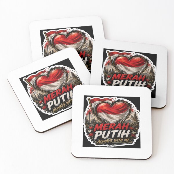 Item preview, Merah Putih In My Heart – Indonesian Pride & Diaspora Sticker designed and sold by Wander Pop Studio.