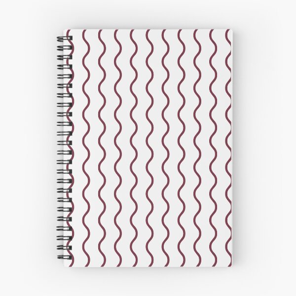 Item preview, White And Burgundy Waves Pattern designed and sold by pattern-archive.