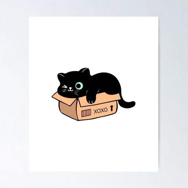 Item preview, black cute kitty xoxo designed and sold by designing01Ar3.