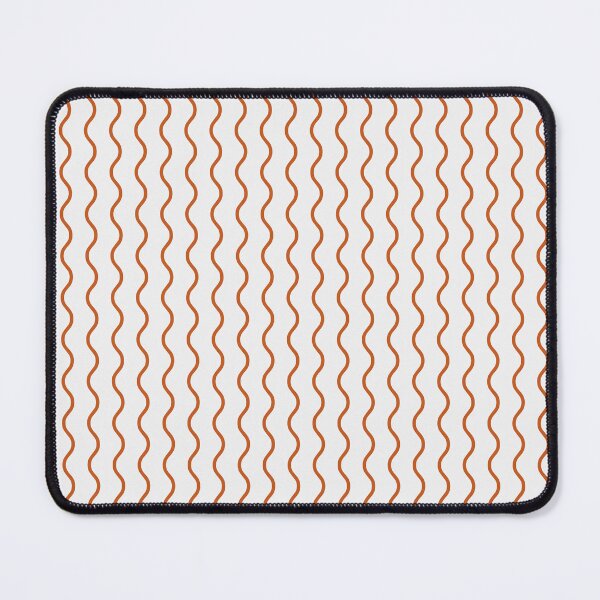 Item preview, White And Burnt Orange Waves Pattern designed and sold by pattern-archive.