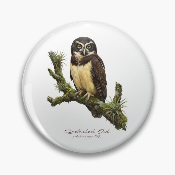 Item preview, Spetacled Owl on Mossy Branch designed and sold by Takeda-art.