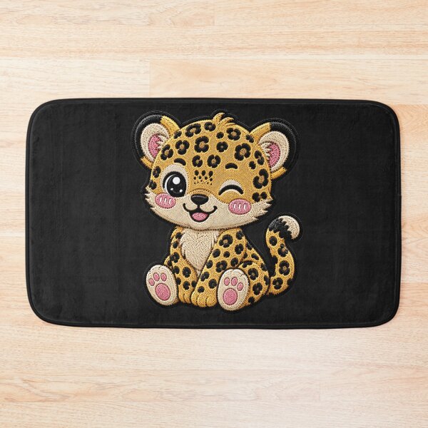 Item preview, Kawaii Baby Leopard Embroidery Patch Cute Chibi designed and sold by ColorSplash123.