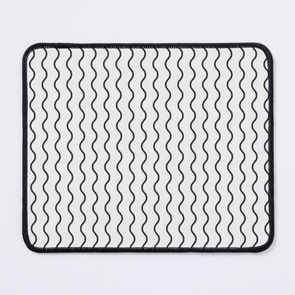 Item preview, White And Charcoal Waves Pattern designed and sold by pattern-archive.