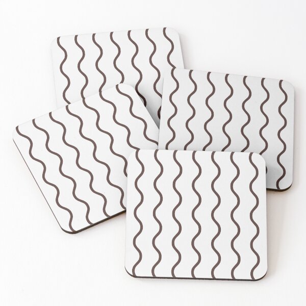 Item preview, White And Chocolate Waves Pattern designed and sold by pattern-archive.