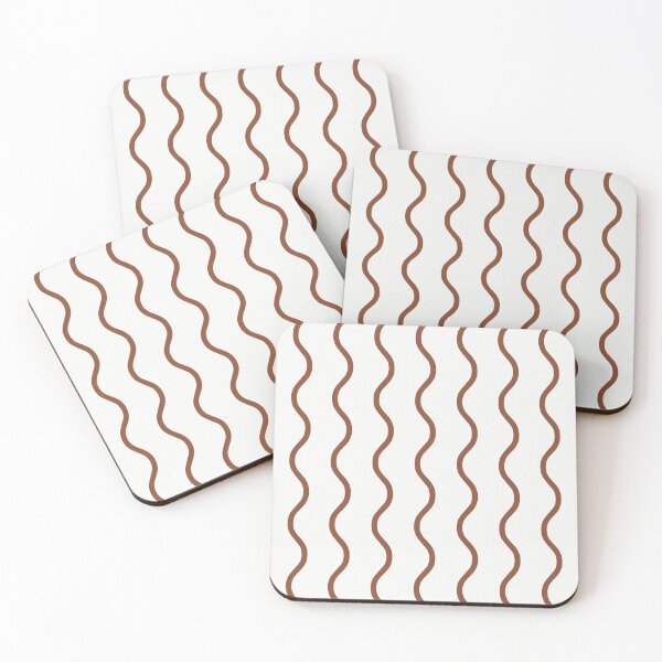 Item preview, White And Copper Waves Pattern designed and sold by pattern-archive.