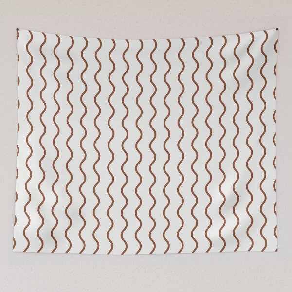 Item preview, White And Copper Waves Pattern designed and sold by pattern-archive.