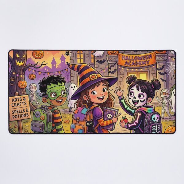 Item preview, Spooky Academy: Vibrant First Day of Ghoul School designed and sold by VibranPalette.