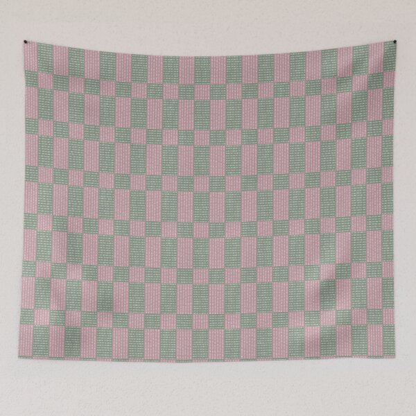 Item preview, Patch Grid - Cozy Geometric - Moss and Petals designed and sold by Elodie-Motifs.