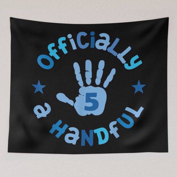 Item preview, Kids I'm Officially a Handful 5th Birthday Party Funny Boy designed and sold by JanetteNWillis.