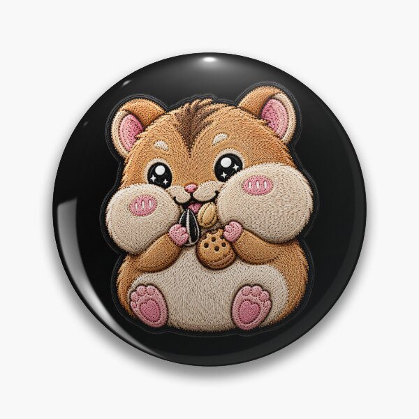 Item preview, Kawaii Baby Hamster Embroidery Patch Cute Chibi designed and sold by ColorSplash123.