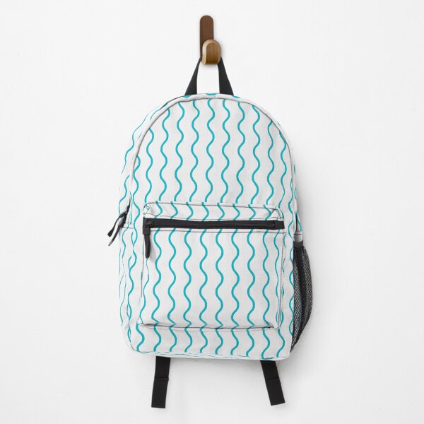 Item preview, White And Cyan Waves Pattern designed and sold by pattern-archive.