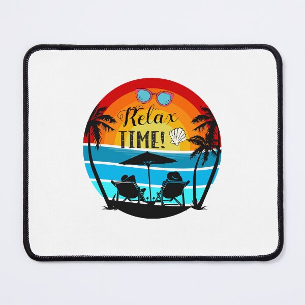 Item preview, Relax Time Retro Beach Sunset Summer Vacation designed and sold by AchraffPrint.