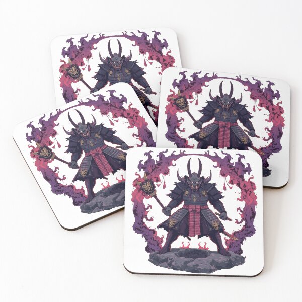 Item preview, Oni Warlord of the Void: Purple Flame Shadow Shogun Art designed and sold by OnikaD art.