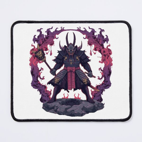 Item preview, Oni Warlord of the Void: Purple Flame Shadow Shogun Art designed and sold by OnikaD art.