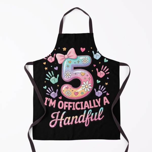 Item preview, Kids I'm Officially A Handful Five 5th Birthday Girls Boys designed and sold by JanetteNWillis.
