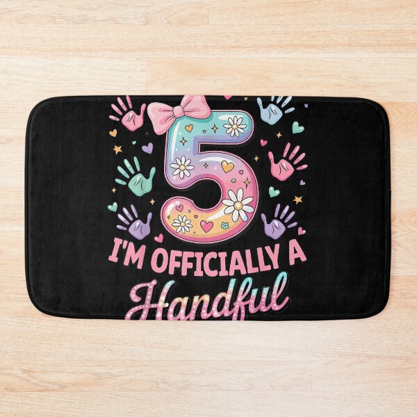 Item preview, Kids I'm Officially A Handful Five 5th Birthday Girls Boys designed and sold by JanetteNWillis.