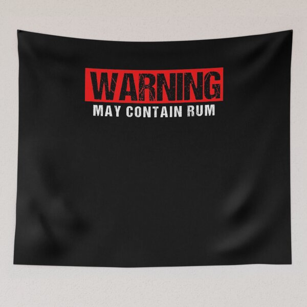 Item preview, Funny Warning May Contain Rum Alcohol Drinking Drinker Shirt designed and sold by LookTwice.