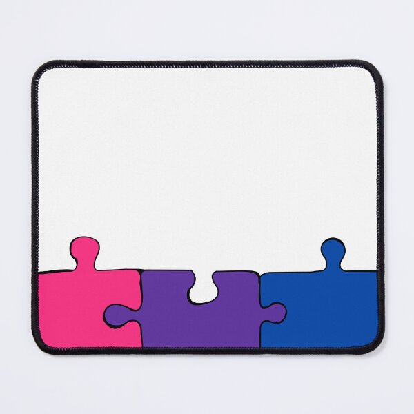 Item preview, Bisexual Puzzle Pieces Pride Flag designed and sold by HarveyHandcraftsandDesigns.