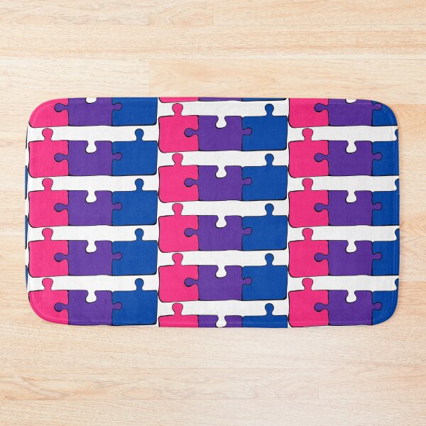 Item preview, Bisexual Puzzle Pieces Pride Flag designed and sold by HarveyHandcraftsandDesigns.