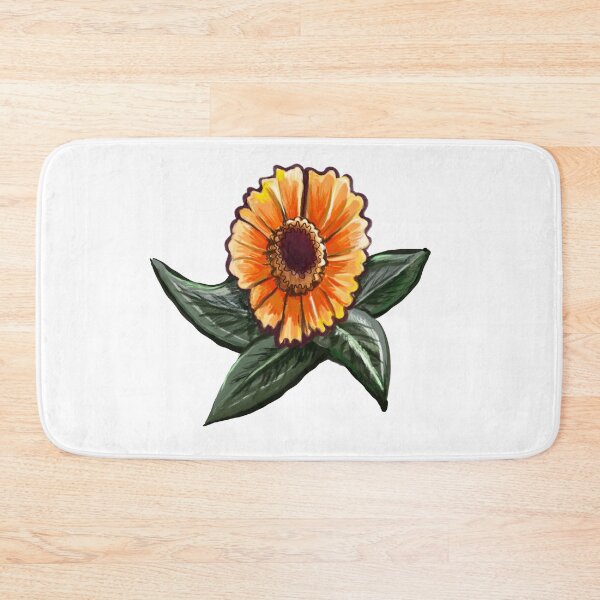 Item preview, Short and sassy Helenium sneezeweed with green leaves plant Bright orange yellow flower T-Shirt designed and sold by Artonmytee.
