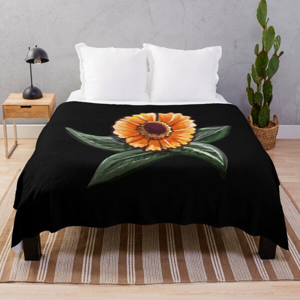 Item preview, Short and sassy Helenium sneezeweed with green leaves plant Bright orange yellow flower T-Shirt designed and sold by Artonmytee.