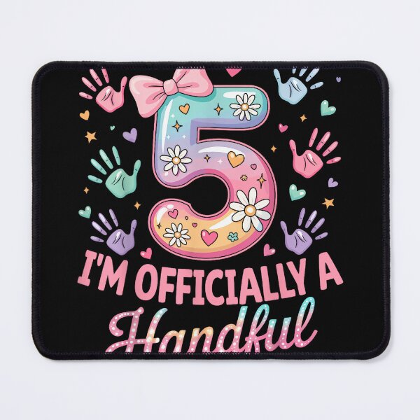 Item preview, Kids I'm Officially A Handful Five 5th Birthday Girls Boys designed and sold by JanetteNWillis.