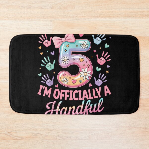 Item preview, Kids I'm Officially A Handful Five 5th Birthday Girls Boys designed and sold by JanetteNWillis.
