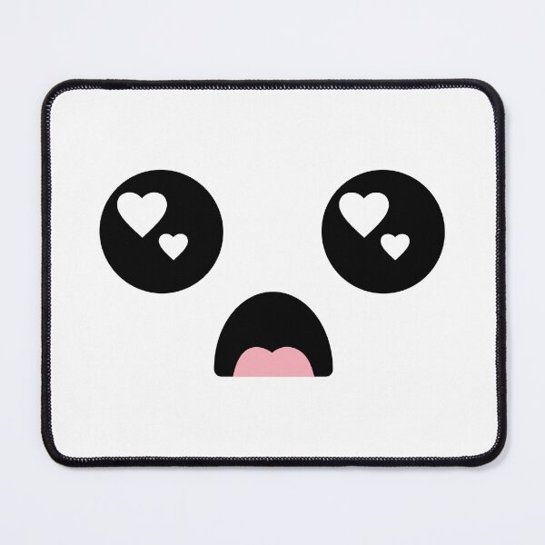 Item preview, Cute kawaii surprised heart eyes face designed and sold by BlushyPrint.