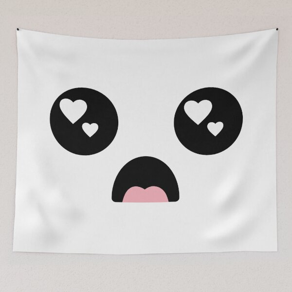 Item preview, Cute kawaii surprised heart eyes face designed and sold by BlushyPrint.